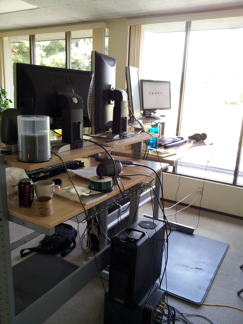 Desk side view Desk side view
